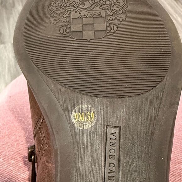 Brown Leather Knee-High Boots by Vince Camuto - Picture 6 of 7